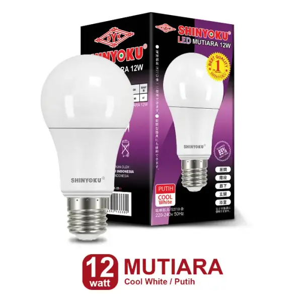 Shinyoku Lampu LED Mutiara 12W - Putih